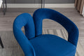 Coolmore Contemporary Designed Velvet Fabric Upholstered Accent Dining Chair Barrel Side Chairs Kitchen Armchair For Living Room Set Of 2 Navy Velvet Navy Foam Velvet
