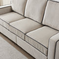 Living Room Sofa Set 2 3 With Storage Beige Corduroy Beige Foam Corduroy