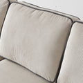 Living Room Sofa With Storage Beige Corduroy Beige Foam Corduroy