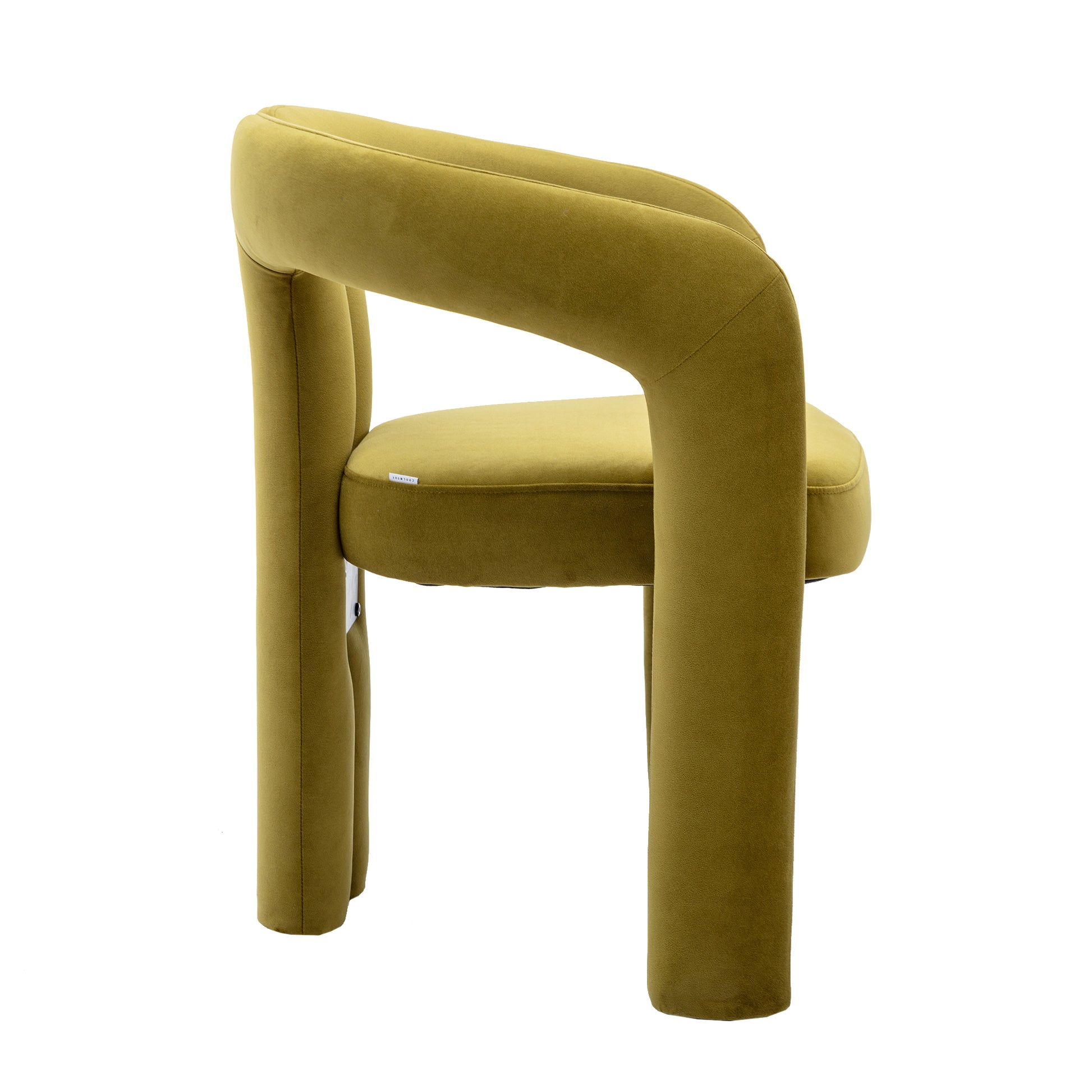 Coolmore Contemporary Designed Velvet Fabric Upholstered Accent Dining Chair Barrel Side Chairs Kitchen Armchair For Living Room Set Of 2 Olive Velvet Olive Foam Velvet