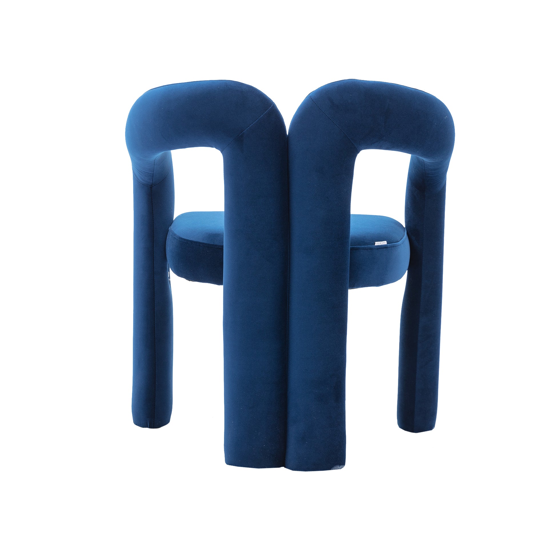 Coolmore Contemporary Designed Velvet Fabric Upholstered Accent Dining Chair Barrel Side Chairs Kitchen Armchair For Living Room Set Of 2 Navy Velvet Navy Foam Velvet