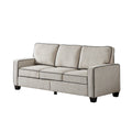 Living Room Sofa With Storage Beige Corduroy Beige Foam Corduroy