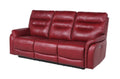 Top Grain Leather Motion Set: Decadent Comfort, Contemporary Style, Wine Or Coffee Color, Reclining With Usb Control Panel Red Foam Leather 3 Seat