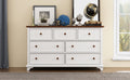 3 Pieces Wooden Captain Bedroom Set Twin Bed With Trundle, Nightstand And Dresser, White Walnut White Walnut Wood