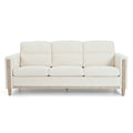 Comfortable Solid Wood Three Seater Sofa Soft Cushions, Durable And Long Lasting,79.5