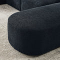 Single Chair For Modular Sofa Black Foam
