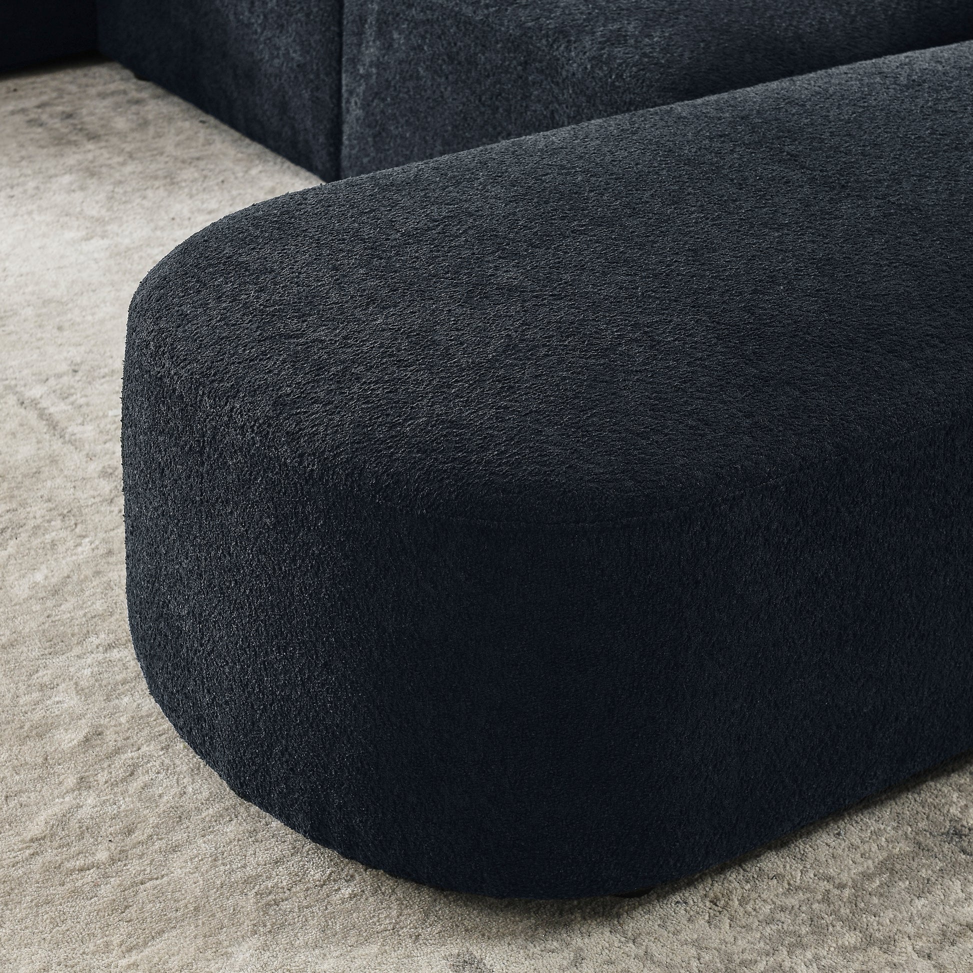 Single Chair For Modular Sofa Black Foam