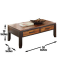 Abaco Cocktail Table Cherry Solid Wood Mdf