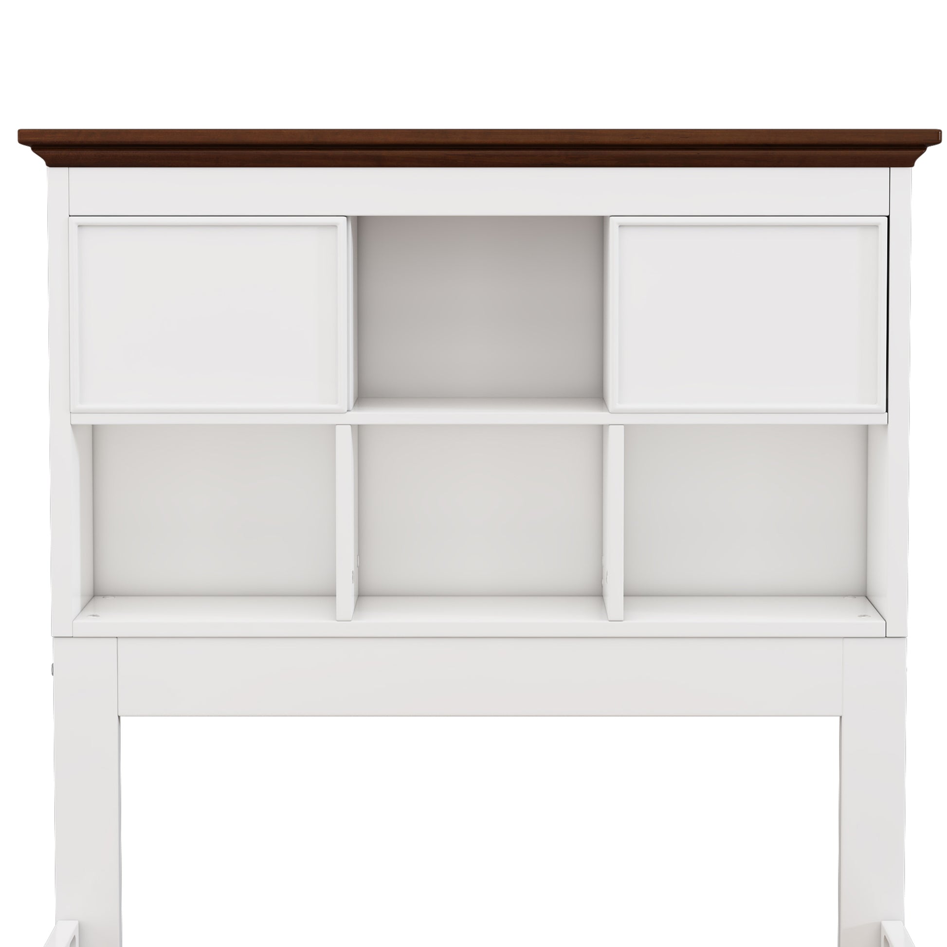 3 Pieces Wooden Captain Bedroom Set Full Bed With Trundle, Nightstand And Dresser, White Walnut White Walnut Wood