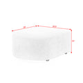 U Shape Sectional Sofa Including Two Single Seat, Two Chaises And Two Ottomans, Modular Sofa, Diy Combination, Loop Yarn Fabric, Navy Navy Polyester Wood Medium Soft Tight Back Eucalyptus Square Arms Polyester 6 Seat