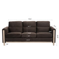 Comfortable Solid Wood Three Seater Sofa Soft Cushions, Durable And Long Lasting,79.5