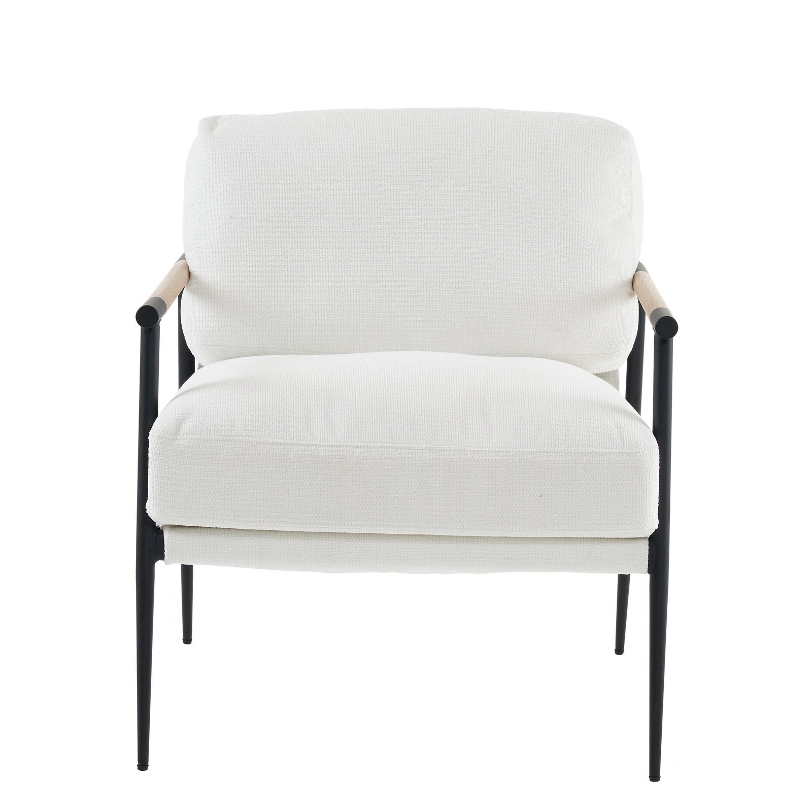 Leisure Chair Lounge Chair Velvet White Color White Fabric