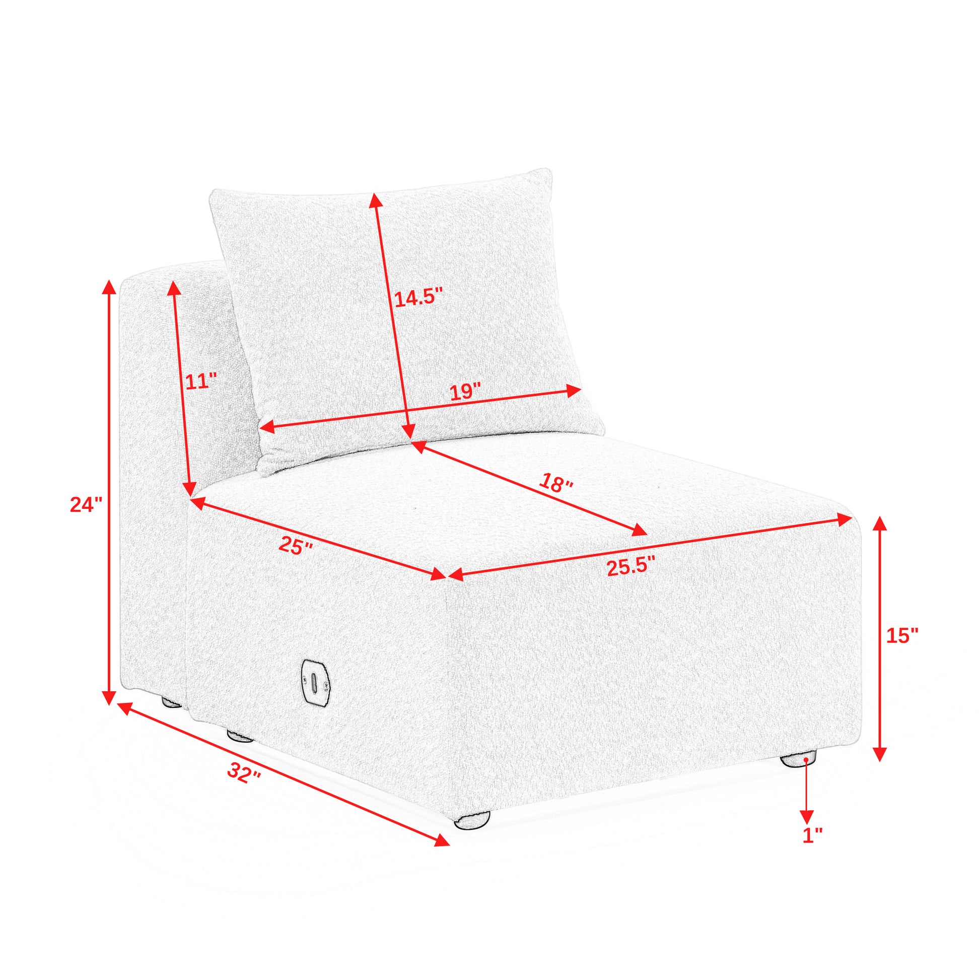 U Shape Sectional Sofa Including Two Single Seat, Two Chaises And Two Ottomans, Modular Sofa, Diy Combination, Loop Yarn Fabric, Navy Navy Polyester Wood Medium Soft Tight Back Eucalyptus Square Arms Polyester 6 Seat