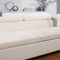 L Shape Sofa, Sleeper Sofa 2 In 1 Pull Out Couch Bed, Face Right Pull Out Bed For Living Room, Metal Legs, Velvet Beige Beige Fabric