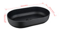 24*14*5.5 Matte Shell Bathroom Sink Matte Black Abs