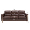 Comfortable Solid Wood Three Seater Sofa Soft Cushions, Durable And Long Lasting,79.5