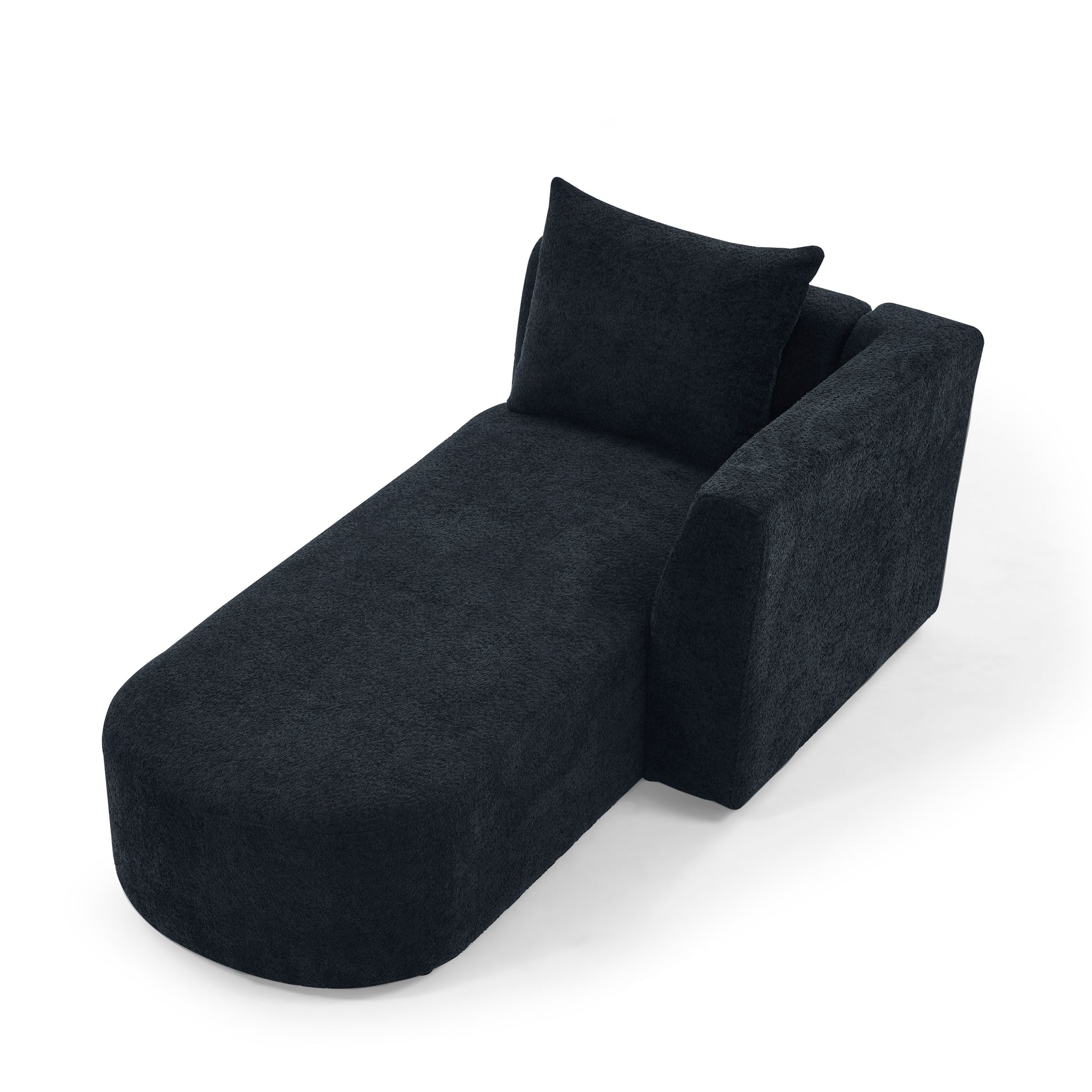 Left Chaise For Modluar Sofa Black Foam
