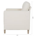 1 Seater Sofa For Living Room Beige Fabric Fabric