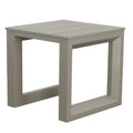 Versatile Patio End Table Neutral Tones, Modern Geometric Pattern Rust Resistant Aluminum, Scratch And Weather Resistant Tan Aluminium