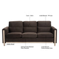 Comfortable Solid Wood Three Seater Sofa Soft Cushions, Durable And Long Lasting,79.5