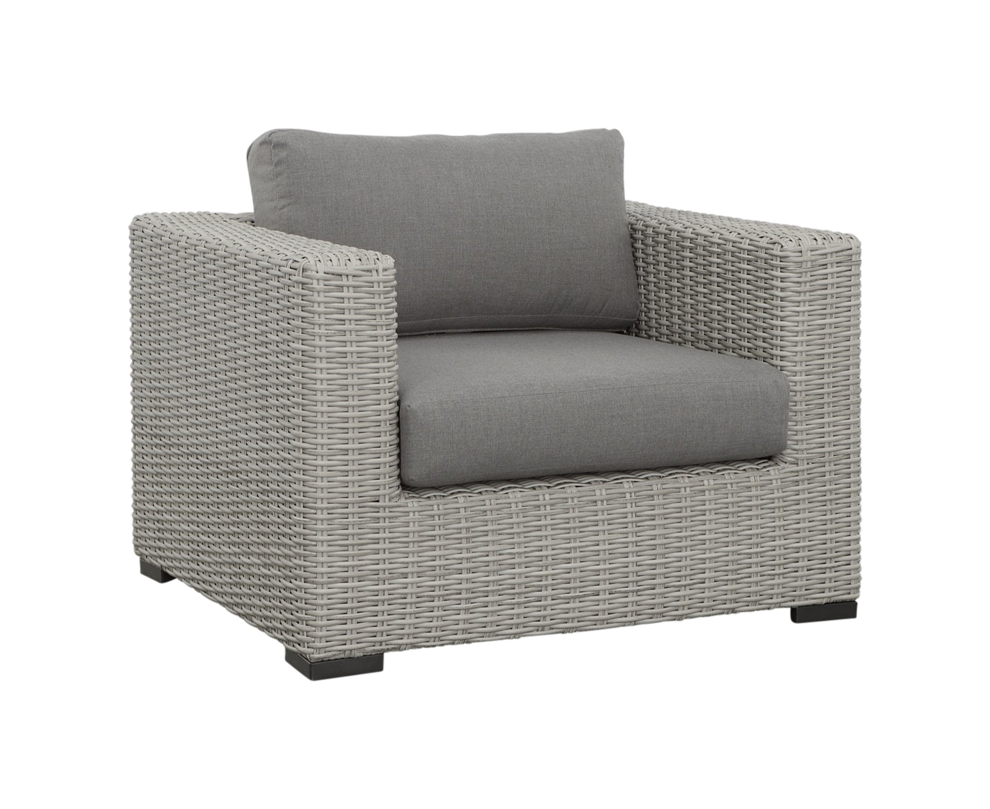 Outdoor Lounge Chair Chic Design, High Quality Materials Deep Cushions, Removable For Easy Storage Relaxation In Style And Comfort Light Gray Wicker