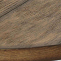 Modern Curves Sofa Table Barn Board Look Wood Top, Oak Finish Charming Addition To Your Living Room Oak Metal