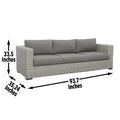 Deep Cushioned Outdoor Sofa W Half Round Wicker Hdpe Resin Wicker, Solution Dyed Acrylic Covers Light Gray Wicker