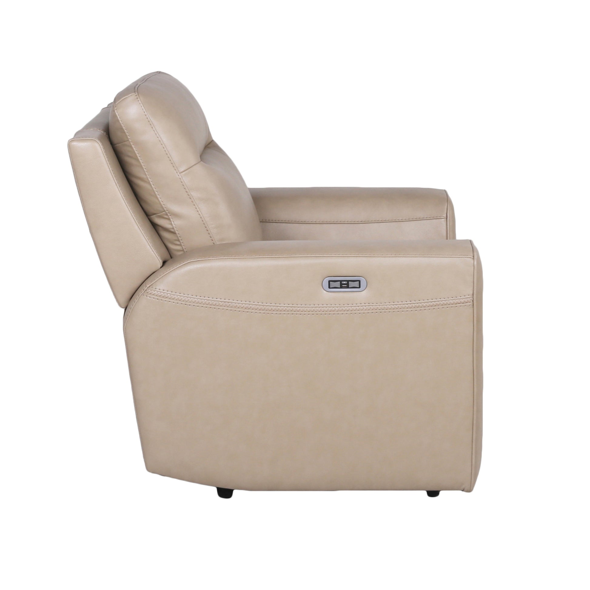 Updated Leather Power Reclining Group Top Grain Leather, Dual Power Footrest And Articulating Headrest Stylish And Comfortable Tan Foam Leather