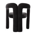 Coolmore Contemporary Designed Velvet Fabric Upholstered Accent Dining Chair Barrel Side Chairs Kitchen Armchair For Living Room Set Of 2 Black Velvet Black Foam Velvet