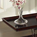 Versatile Lift Top Cocktail Table Hardwood Solids, Birch Veneer, Merlot Cherry Finish Hidden Storage, Mobility Casters, Bottom Shelf Brown Solid Wood Mdf