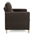 1 Seater Sofa For Living Room Brown Fabric Fabric