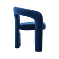 Coolmore Contemporary Designed Velvet Fabric Upholstered Accent Dining Chair Barrel Side Chairs Kitchen Armchair For Living Room Set Of 2 Navy Velvet Navy Foam Velvet
