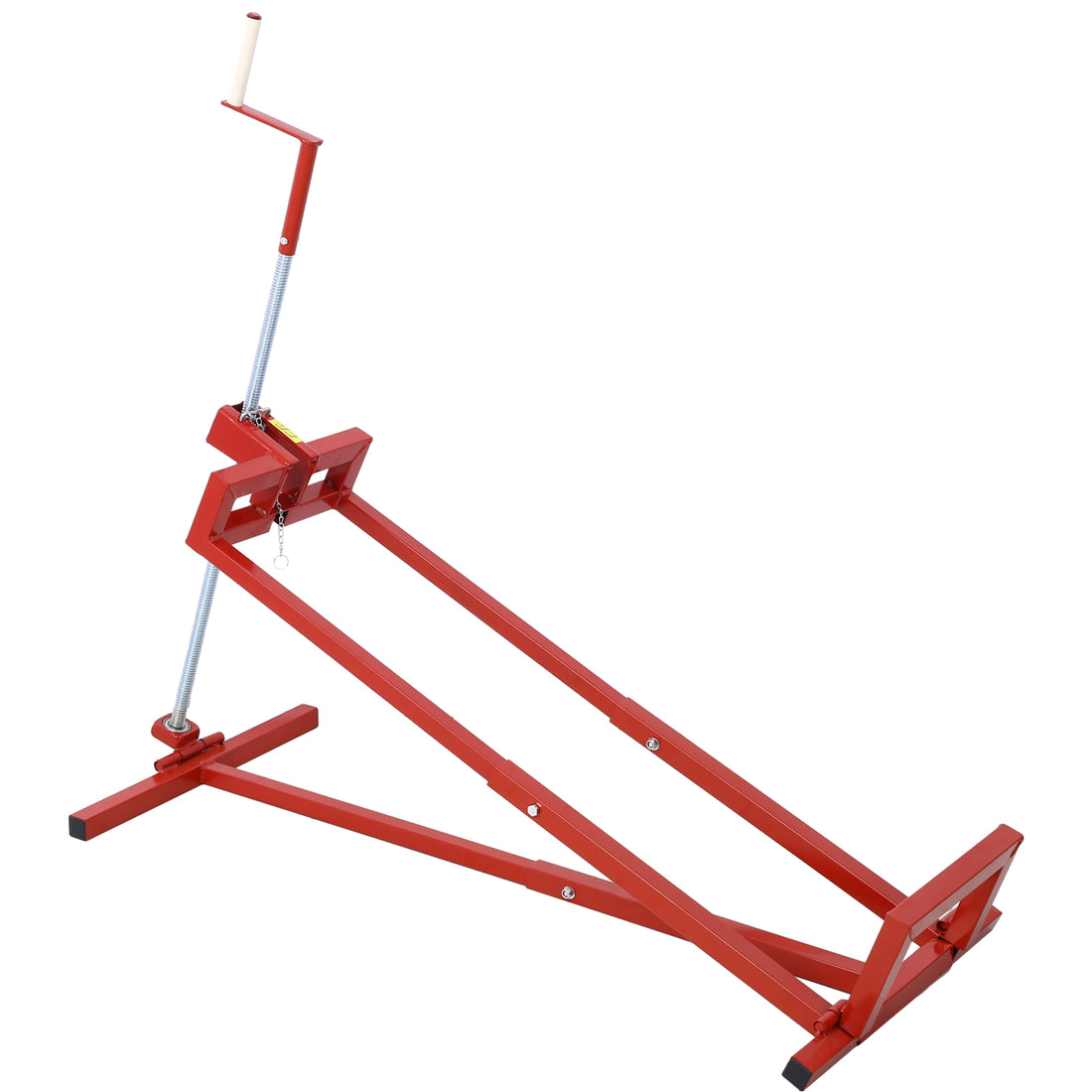 Easy Lawn Mower Lift For Riding Tractors800 Lbs Capacity Lawn Tractor Lifter, Ride On Mower, Cleaning Aid, Universal, Lawn Tractor Lift, Lawn Tractor 45 Tilt Adjustable, Red Red Steel