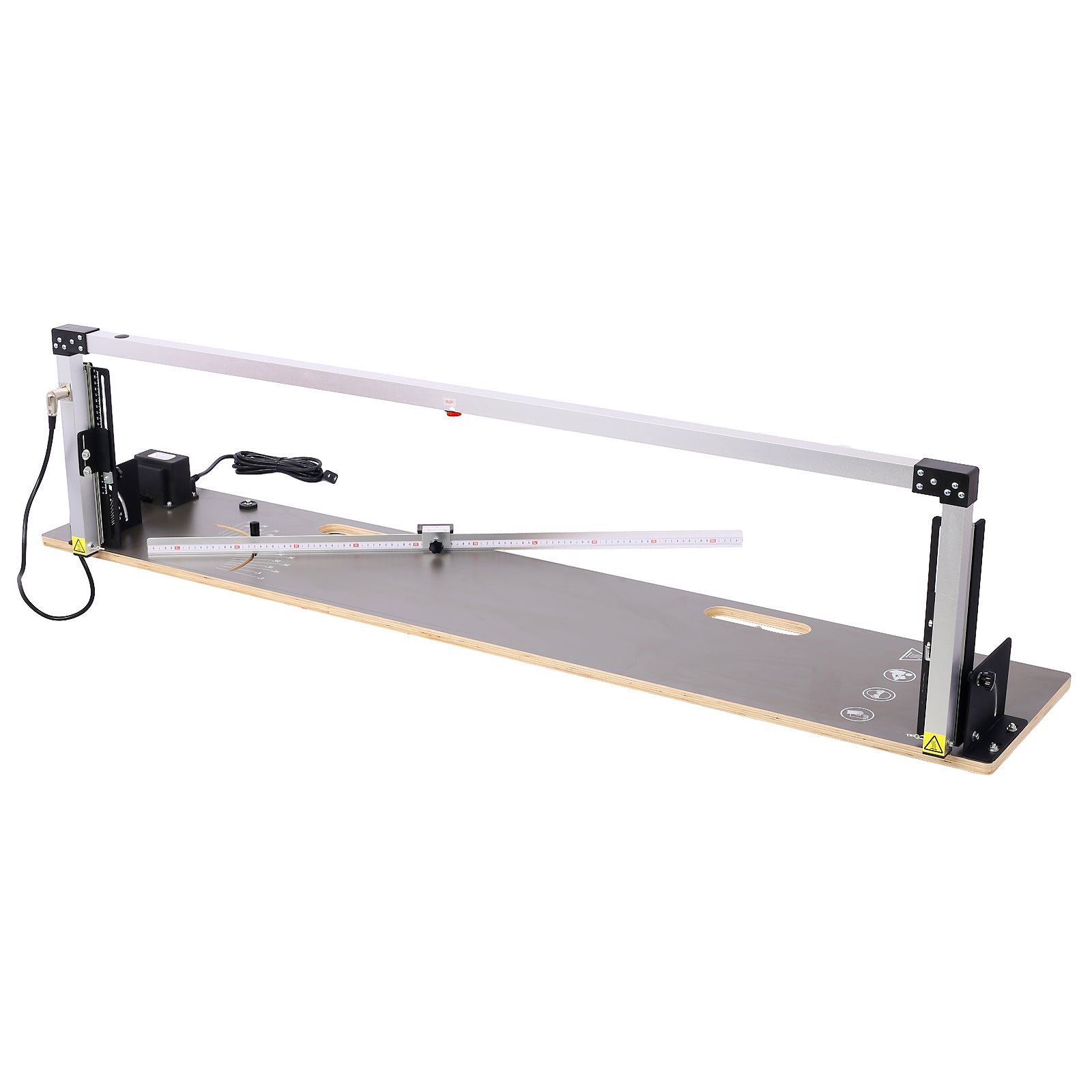Styrofoam Cutter 450 , 200 W Foam Cutter, Styrofoam Cutter With Nichrom Heating Wire, 36 V Output Voltage, Cutting Thickness 300 Mm, Groove Machine For Pearl Cotton, Sponge, Plastic Etc. Displaced Black And Silver Metal