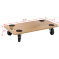 Furniture Moving Dolly, Heavy Duty Wood Rolling Mover With Wheels For Piano Couch Fridge Heavy Items, Securely Holds 500 Lbs 4Pcs 22.8