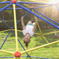 Kids Climbing Dome Jungle Gym 10 Ft Geometric Playground Dome Climber Play Center With Rust & Uv Resistant Steel, Supporting 1000 Lbs Blue Metal