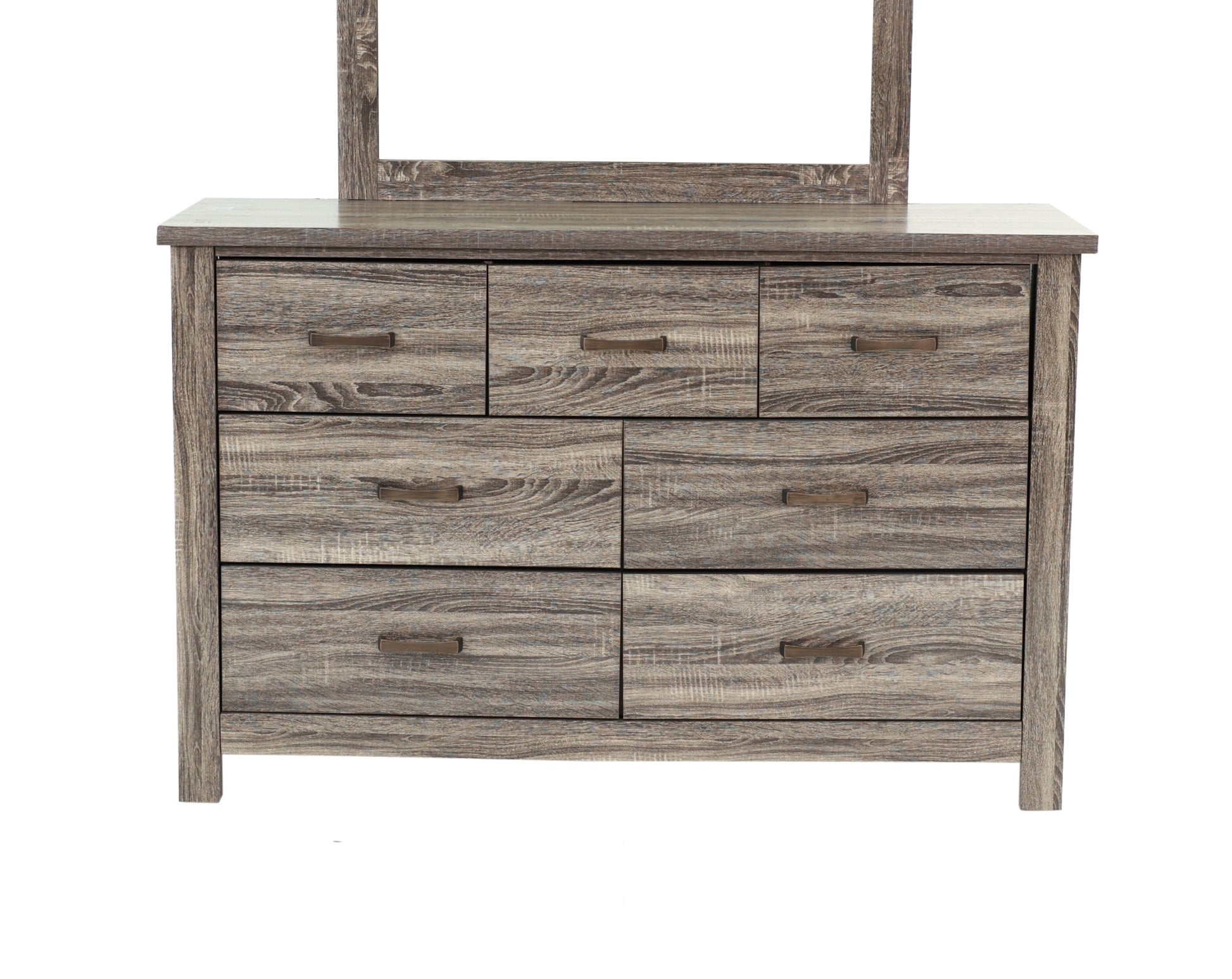 Dresser In Gray Oak Brown Gray Wood