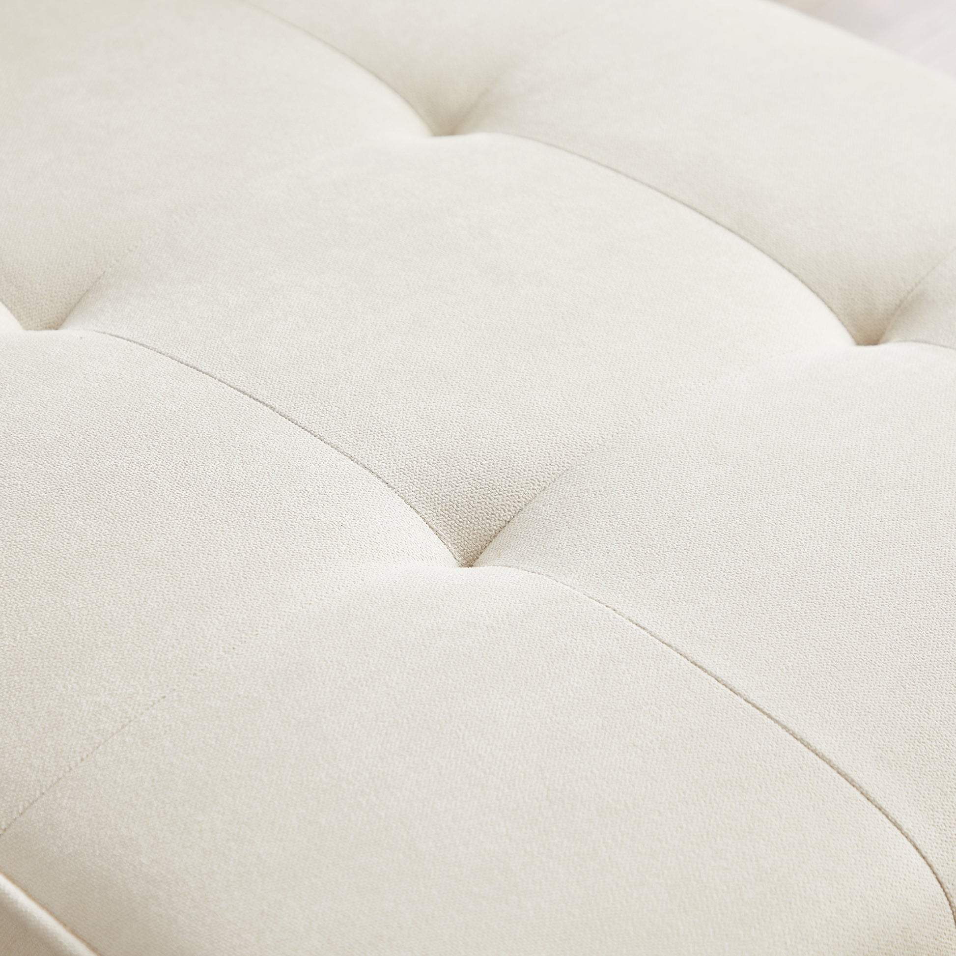 Convertible Sectional Sofa Sleeper, Left Facing L Shaped Sofa Counch For Living Room Ivory Foam Fabric