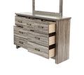 Dresser In Gray Oak Brown Gray Wood