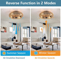 Dimmable Ceiling Fans With Lights And Remote Brown Rattan