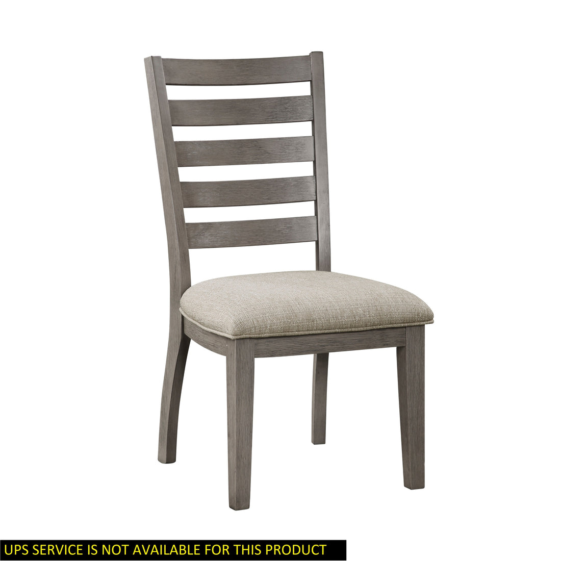 Gray Finish Traditional Style Side Chairs Set Of 2Pc Wooden Frame Ladder Back Design Dining Room Furniture Gray Wood