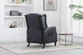 Coolmore Modern Comfortable Upholstered Leisurechair Recliner Chair For Living Room Black Primary Living Space Rubberwood Foam Pu Leather