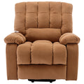 Massage Recliner Chair Electric Power Lift Recliner Chairs With Heat, Vibration, Side Pocket For Living Room, Bedroom, Light Brown Light Brown Velvet