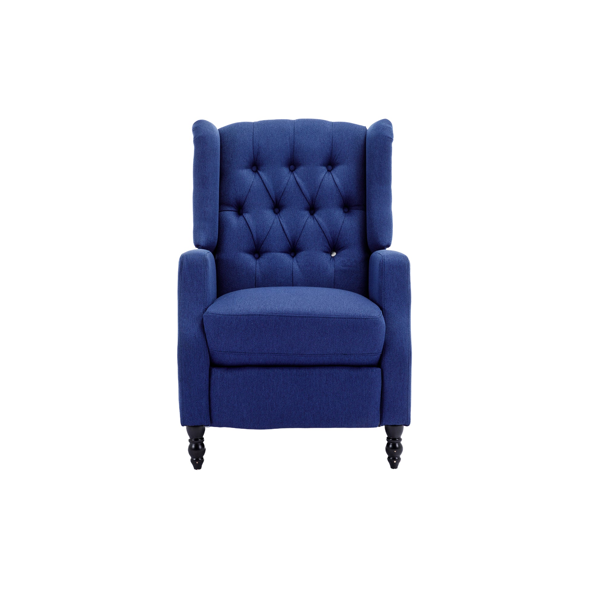 Coolmore Modern Comfortable Upholstered Leisurechair Recliner Chair For Living Room Navy Primary Living Space Rubberwood Foam Linen