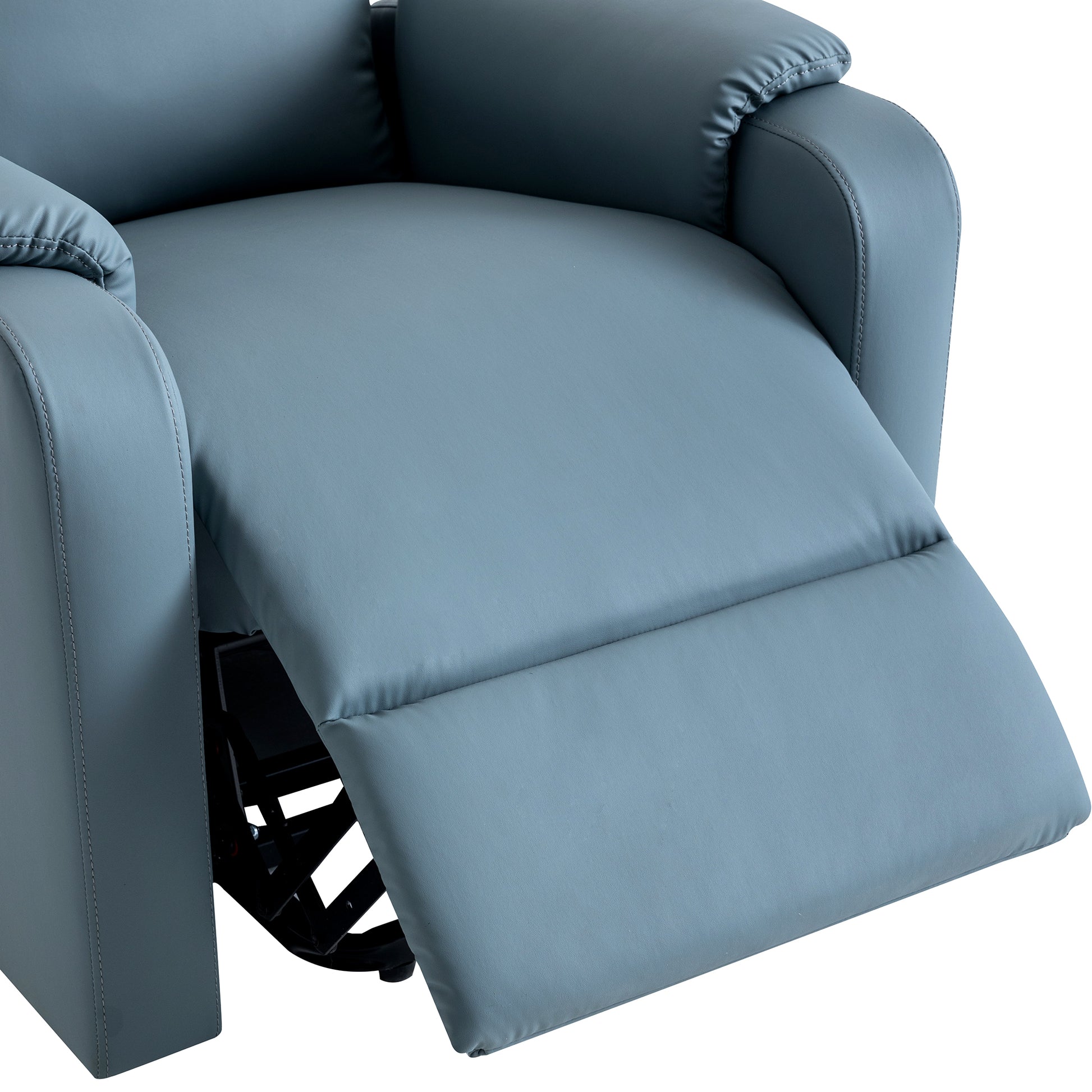 Massage Recliner Chair Electric Power Lift Chairs With Side Pocket, Adjustable Massage And Heating Function For Adults And Seniors, Squirrel Grey Grey Pu