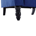 Coolmore Modern Comfortable Upholstered Leisurechair Recliner Chair For Living Room Navy Primary Living Space Rubberwood Foam Linen