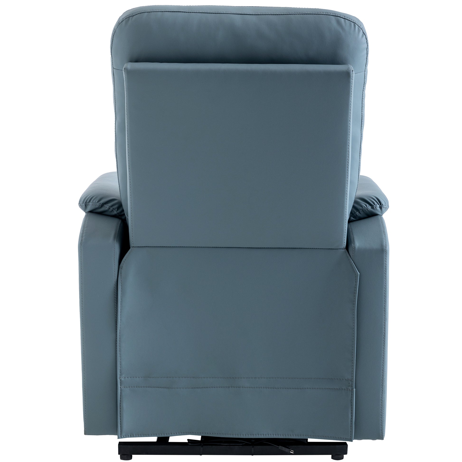 Massage Recliner Chair Electric Power Lift Chairs With Side Pocket, Adjustable Massage And Heating Function For Adults And Seniors, Squirrel Grey Grey Pu