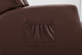 Coolmore Modern Comfortable Upholstered Leisurechair Recliner Chair For Living Room Brown Primary Living Space Rubberwood Foam Pu Leather