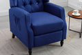 Coolmore Modern Comfortable Upholstered Leisurechair Recliner Chair For Living Room Navy Primary Living Space Rubberwood Foam Linen