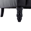 Coolmore Modern Comfortable Upholstered Leisurechair Recliner Chair For Living Room Black Primary Living Space Rubberwood Foam Pu Leather